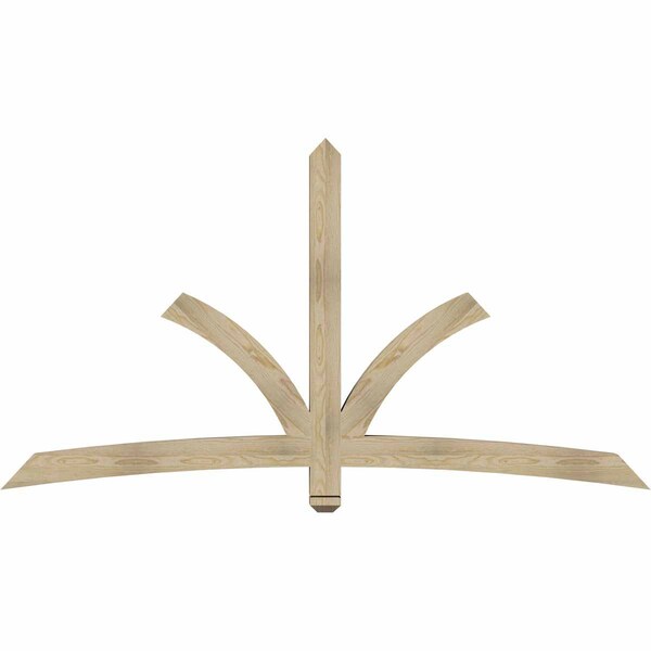 Ekena Millwork Davenport Rough Sawn Timber Gable Bracket, Douglas Fir, 84"W x 45"H x 4"D x 4"F, 13/12 Pitch GBW084X45X0404DAV00RDF - main